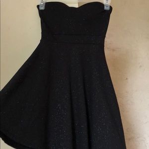 Strapless mini dress